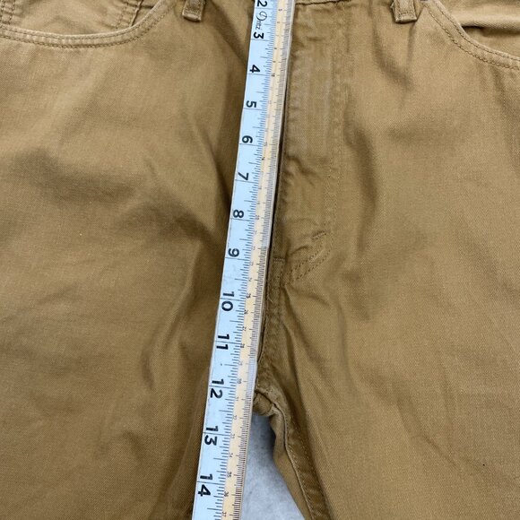 Levi's 505 Men's Denim Jeans Size 38x32 Regular Fit Straight Leg Khaki Brown Tan - Picture 8 of 13
